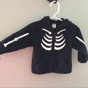 Baby Boy Skeleton Halloween Fleece